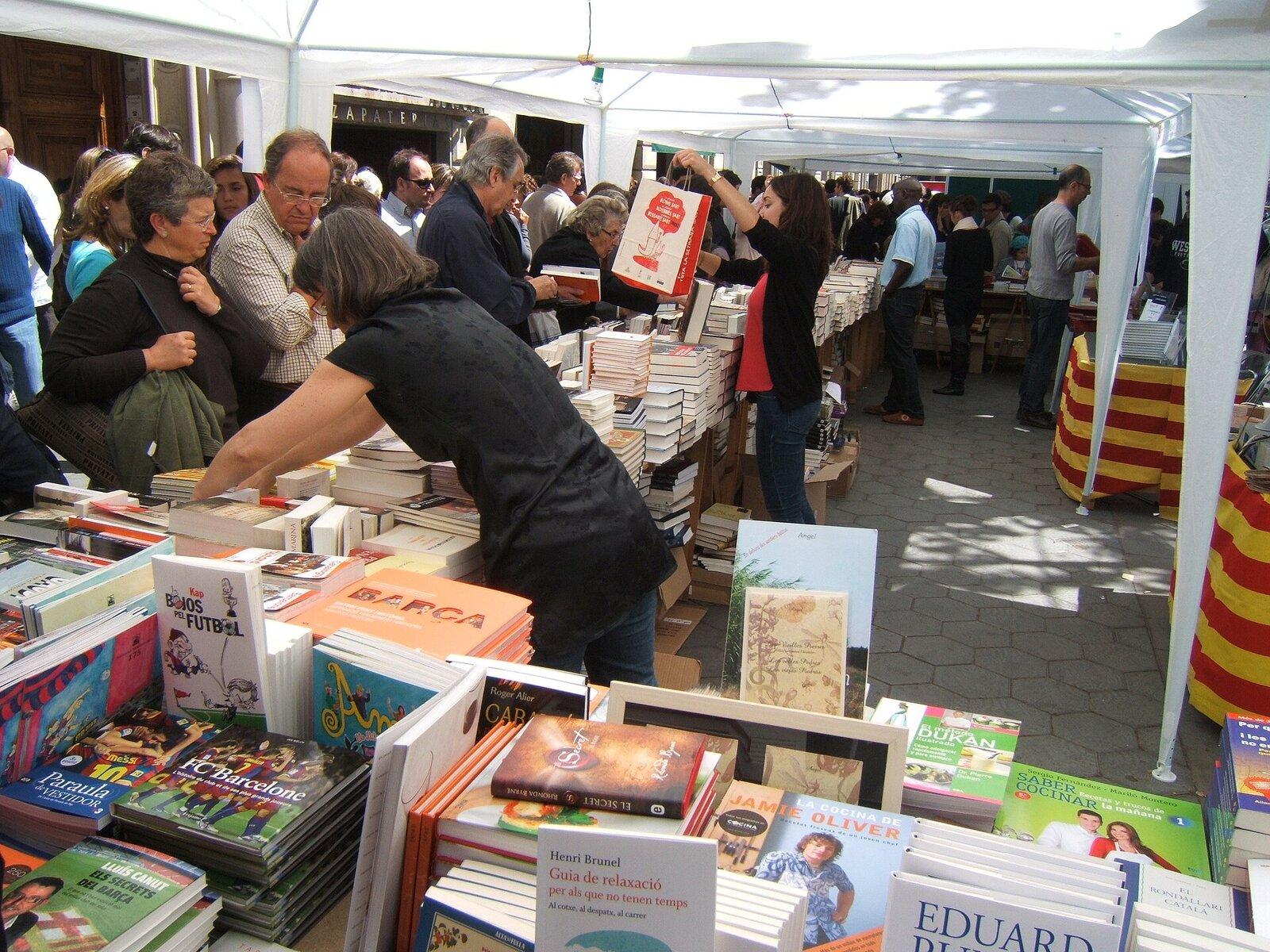 Sant Jordi rose and book gift